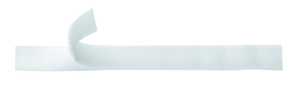 Velcro tape white 100x1,6cm